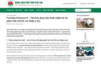 (Bệnh viện Phổi Tỉnh Phú Thọ) Fucoidan Premium 8 – Tinh hoa dược liệu thiên nhiên hỗ trợ giảm mệt mỏi khi can thiệp y học